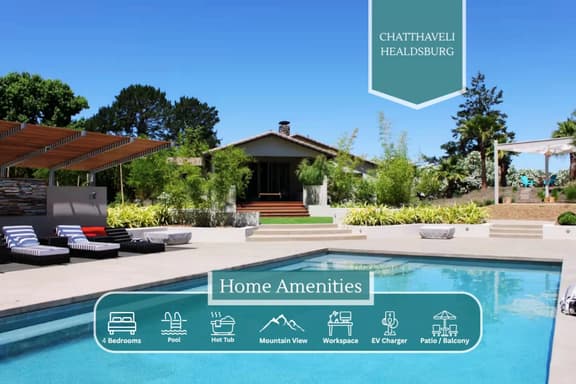 Wine Country Gem | Pool | Hot tub | BBQ